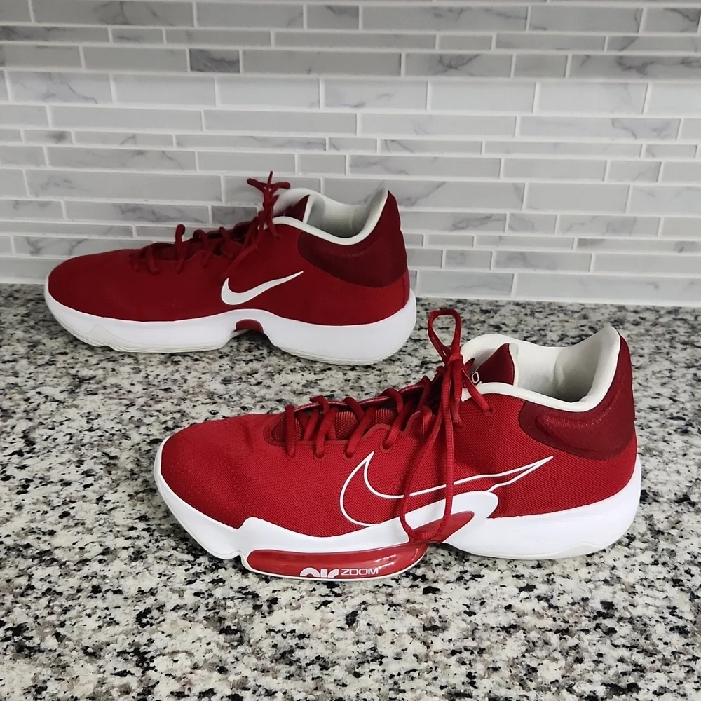 Red & White Nike Air Zoom Rize 2 TB Basketball Shoes sz 17 - CZ5023-602 sneakers - Picture 5 of 7